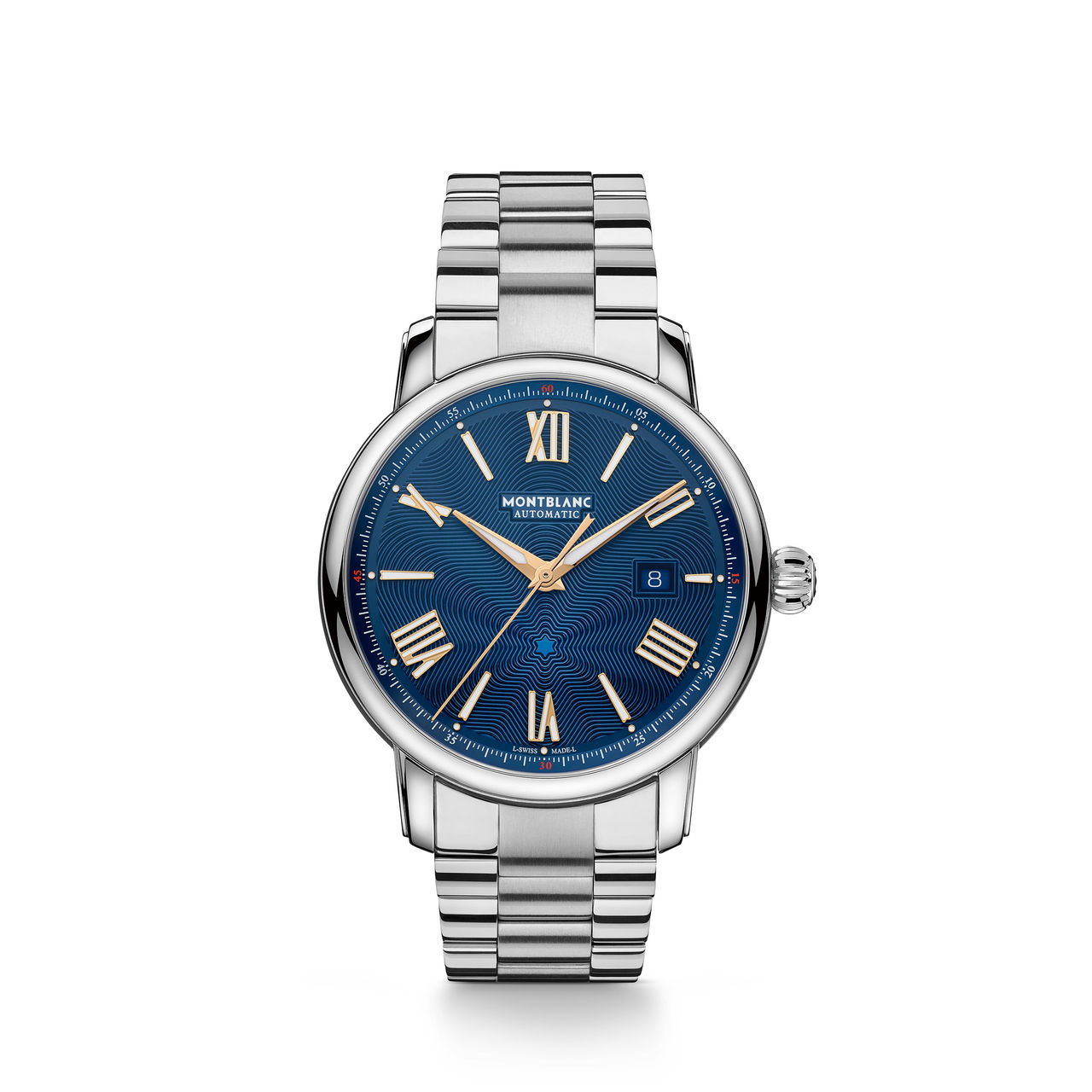 Montblanc Star Legacy Blue Exploding Star - Automatic Date LE 8000 (bracelet) 