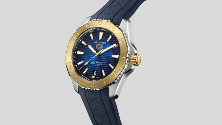 Watches and Wonders 2023 TAG HEUER AQUARACER PROFESSIONAL 200 STEEL YELLOW GOLD