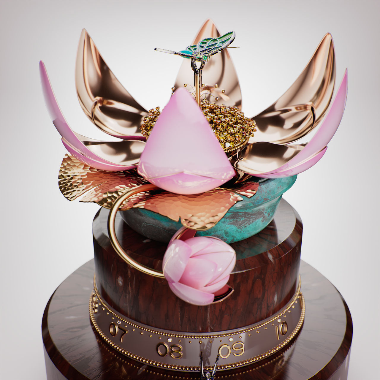 Floraison du Nénuphar automaton