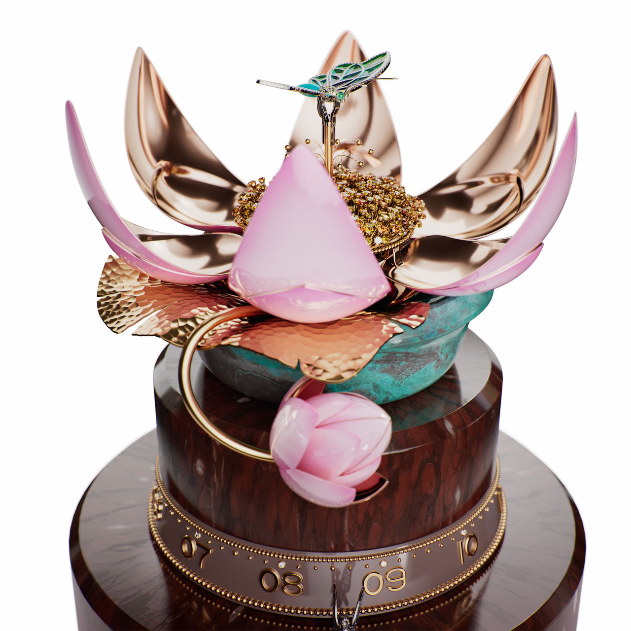 Floraison du Nénuphar automaton