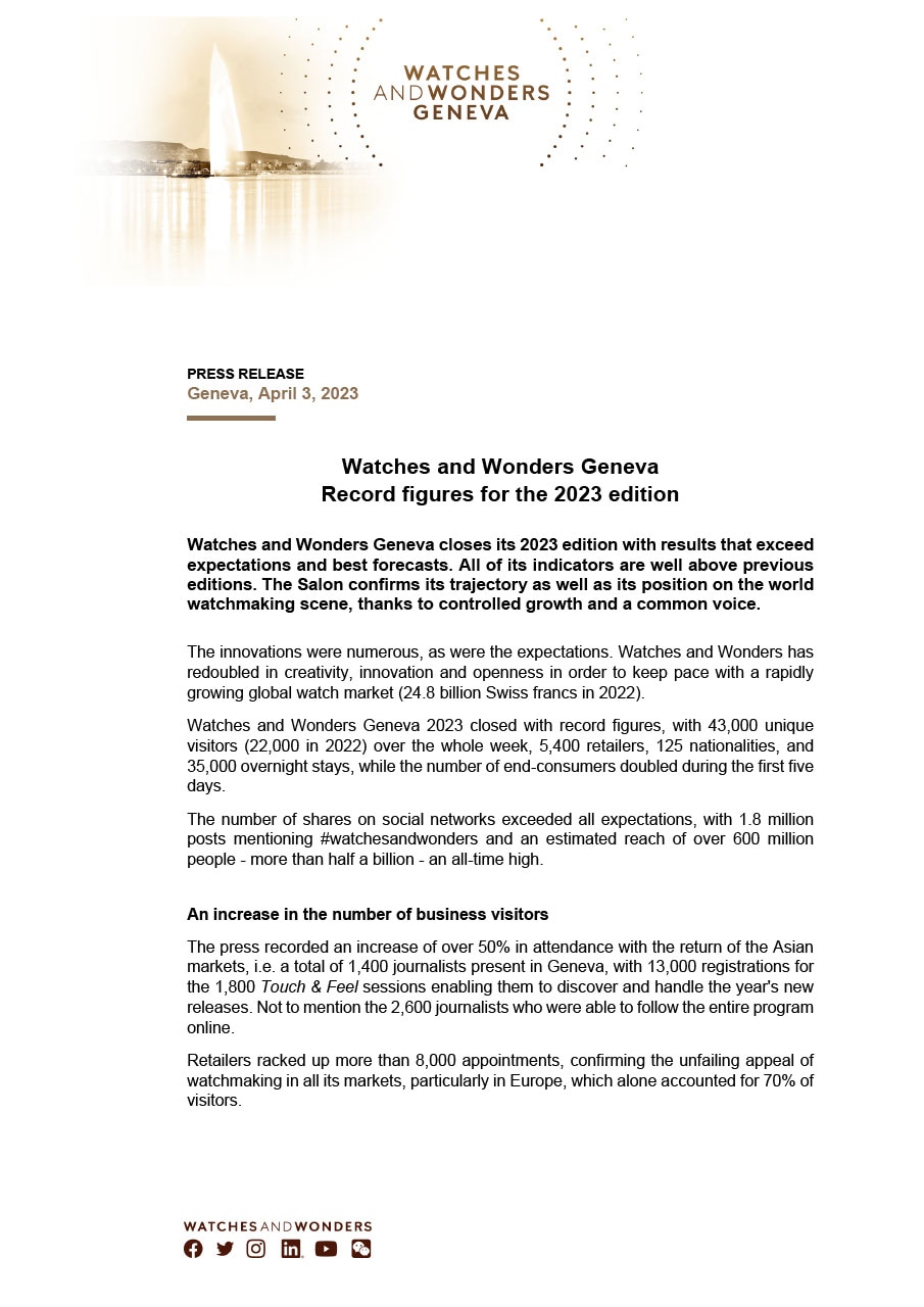 03.04.2023 - Record figures for the 2023 edition